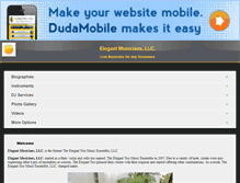 Tablet Screenshot of elegantmusicians.com